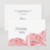 フラット サンクス カード ブライダル シャワー (正面/裏面)