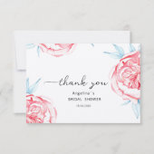 フラット サンクス カード ブライダル シャワー (正面)