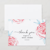 フラット サンクス カード ブライダル シャワー (正面/裏面)