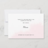 フラット サンクス カード ブライダル シャワー (裏面)