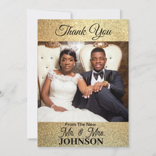 フラット サンクス フォト カード (正面)