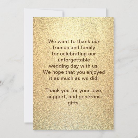 フラット サンクス フォト カード (裏面)