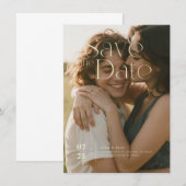 フラット セーブ・ザ・デート カード (正面/裏面)