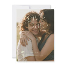 フラット セーブ・ザ・デート カード