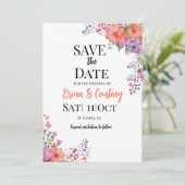 フラット セーブ・ザ・デート カード (スタンド正面)