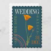 フラット セーブ・ザ・デート カード (正面/裏面)