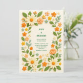 フラット セーブ・ザ・デート カード (スタンド正面)