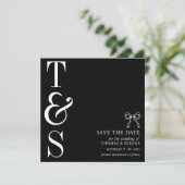 フラット セーブ・ザ・デート カード (スタンド正面)