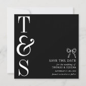 フラット セーブ・ザ・デート カード (正面)