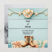 フラット セーブ・ザ・デート カード (正面/裏面)