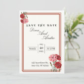 フラット セーブ・ザ・デート カード (スタンド正面)