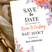 フラット セーブ・ザ・デート カード