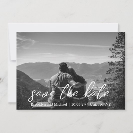 フラット セーブ・ザ・デート カード (正面)