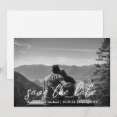 フラット セーブ・ザ・デート カード (正面/裏面)