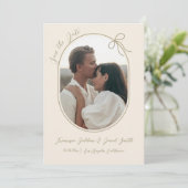 フラット セーブ・ザ・デート カード (スタンド正面)