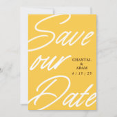 フラット セーブ・ザ・デート カード (正面)