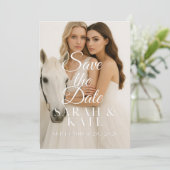 フラット セーブ・ザ・デート カード (スタンド正面)