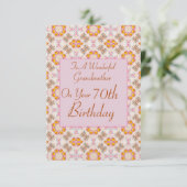 （フラット）祖母の誕生日カード。 (スタンド正面)