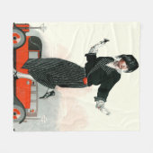 フラッパーおよびロードスター フリースブランケット (正面(横))