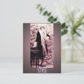 フラッパーのスタイルの郵便はがき ポストカード (スタンド正面)