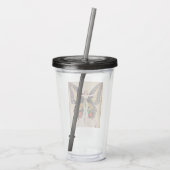 フラッパーの女の子の蝶への変態1922 アクリルタンブラー (裏面)