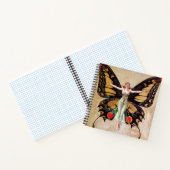 フラッパーの女の子の蝶への変態1922 ノートブック (内部)