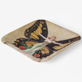 フラッパーの女の子の蝶への変態1922 ペーパープレート (傾斜あり)