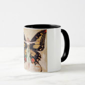 フラッパーの女の子の蝶への変態1922 マグカップ (正面右)