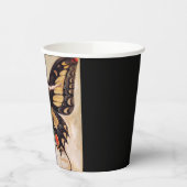 フラッパーの女の子の蝶への変態1922 紙コップ (左)