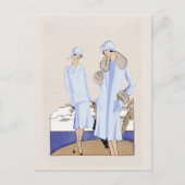 フラッパーの女性 シーズンポストカード (正面)