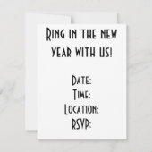 フラッパーガールの新年招待状 招待状 (裏面)
