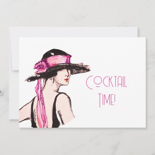 フラッパーガールカクテルパーティー 招待状 (正面)