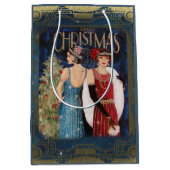 フラッパーズヴィンテージクリスマス ミディアムペーパーバッグ (正面)