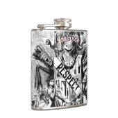 フラッパーソナライズされたクが騎士を尊敬 フラスク (右)