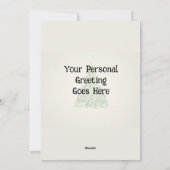 フラッパーソナライズされたト雪だるまホリデーカード シーズンカード (裏面)