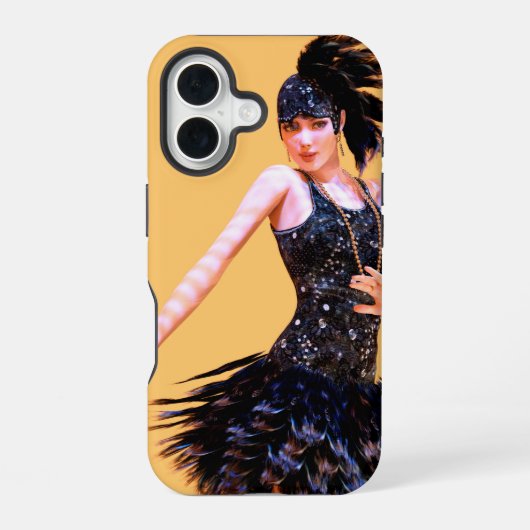 フラッパーダンス ビンテージ iPhone 16ケース (裏面)