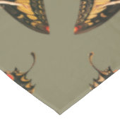 フラッパーバタフライ飛んでいるウーマンイラストレーション テーブルクロス (アングル)