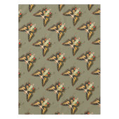 フラッパーバタフライ飛んでいるウーマンイラストレーション テーブルクロス (正面)