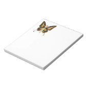 フラッパーバタフライ飛んでいるウーマンイラストレーション ノートパッド (回転)