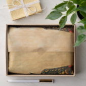 フラッパーバタフライ飛んでいるウーマンイラストレーション 薄葉紙 (ギフト)