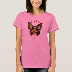 フラッパーバタフライ・レジェンデッカー女性イラスト Tシャツ