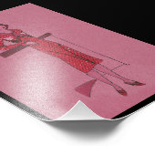 フラッパーファッショニスタイラストレーション フォトプリント (角)