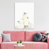 フラッパーファッションスケッチ キャンバスプリント (インサイチュ (リビング))