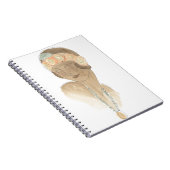 フラッパーファッションスケッチ – ヘアピース付き女性 ノートブック (右側)