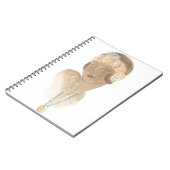 フラッパーファッションスケッチ – ヘアピース付き女性 ノートブック (左側)