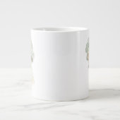 フラッパーファッションスケッチ – ポートレート ジャンボコーヒーマグカップ (正面)