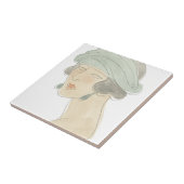 フラッパーファッションスケッチ – ポートレート タイル (側面)