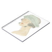 フラッパーファッションスケッチ – ポートレート ノートブック (左側)