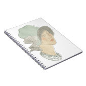 フラッパーファッションスケッチ – 帽子の女性 ノートブック (右側)