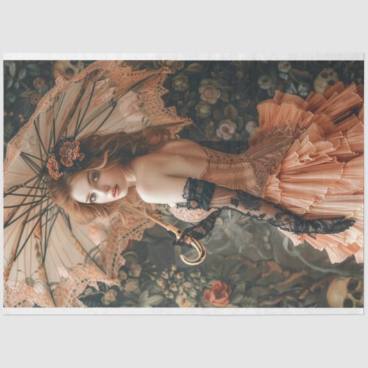 フラッパーヴィンテージレディーローリング20のデコページ 薄葉紙 (正面)